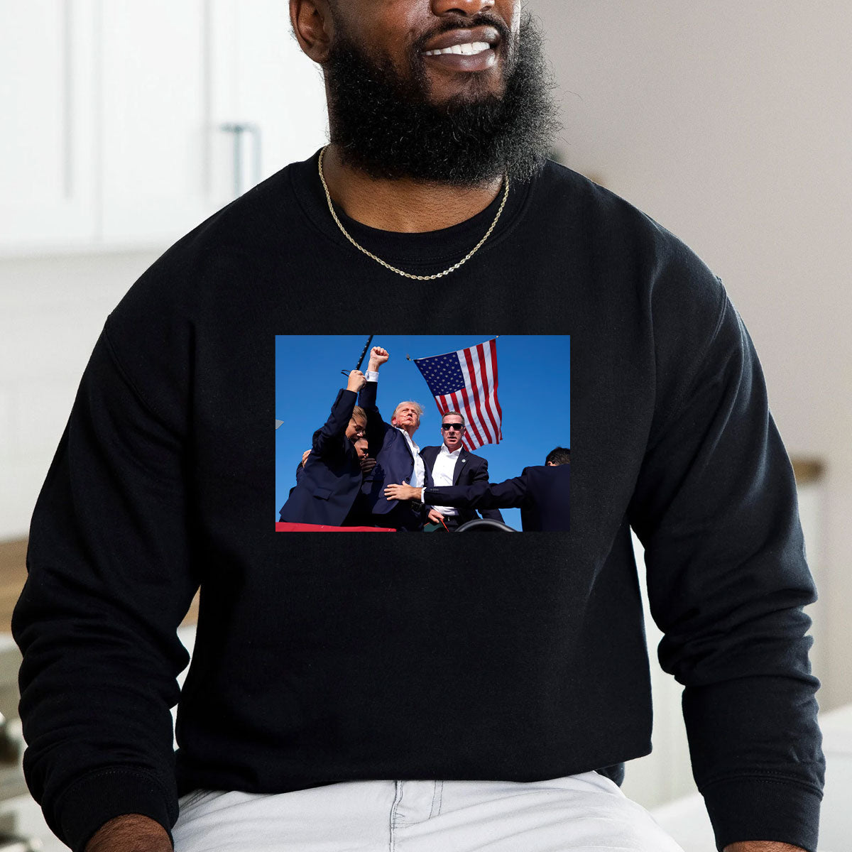 T-shirt « Never Surrender », T-shirt « Fight For America », T-shirt et sweat à capuche « Rallye 2024 »
