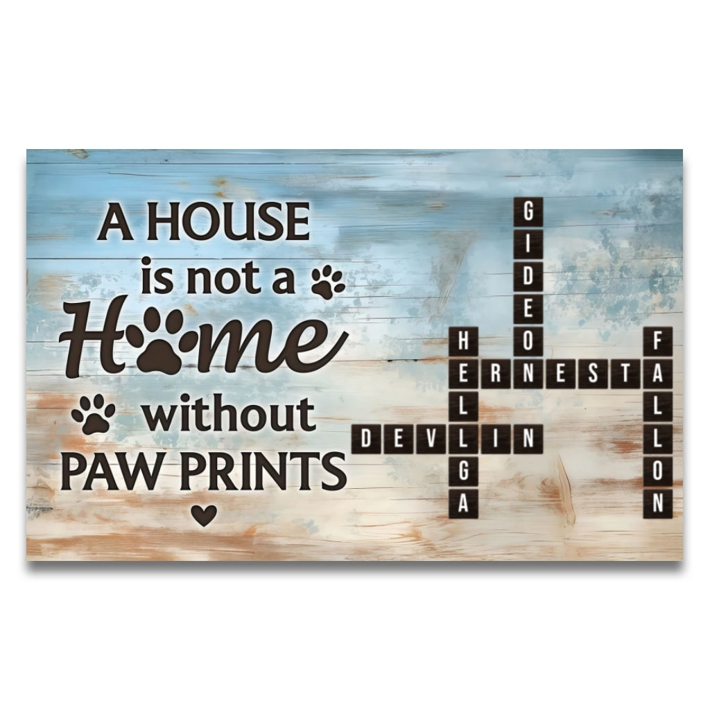 Décoration murale avec empreintes de pattes - Toile et affiche personnalisées pour chiens