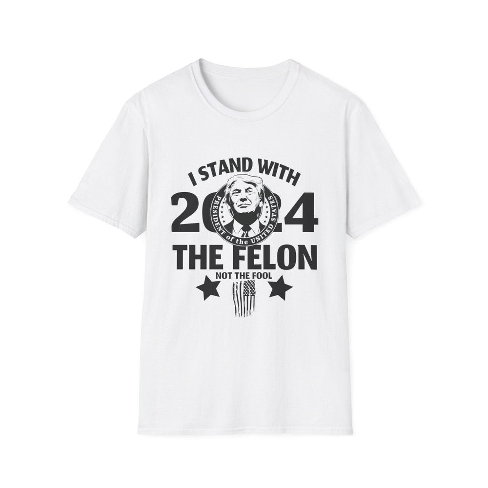„Ich stehe an der Seite des Verbrechers“-T-Shirt, Trump-2024-Shirt, lustiges politisches T-Shirt, Wahljahr-2024-T-Shirt & Hoodie