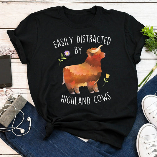 T-shirt et sweat à capuche Highland Cow Lover 0624