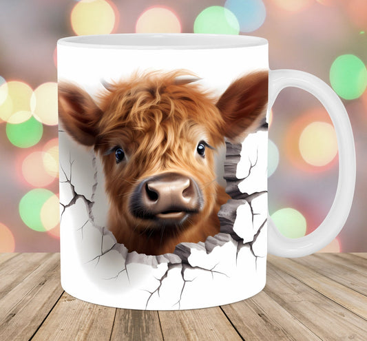 Mug humoristique Vache des Highlands 0624