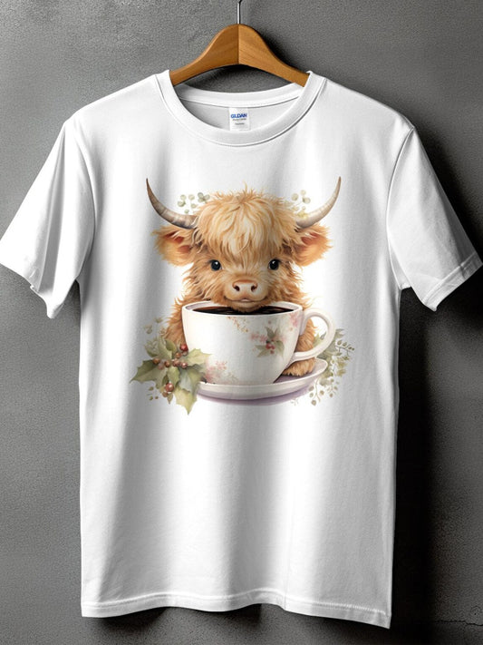 T-shirt et sweat à capuche Highland Cow Lover 0624