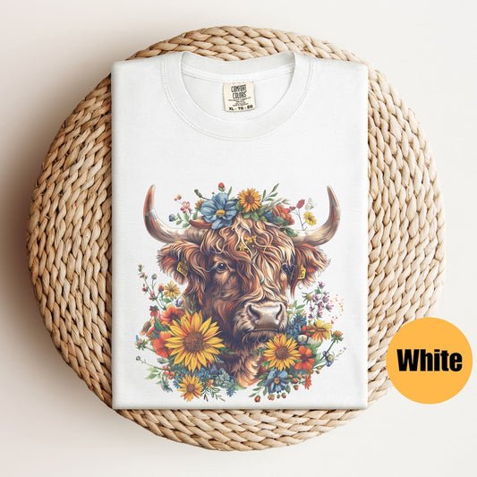 T-shirt et sweat à capuche Highland Cow Mom 0624