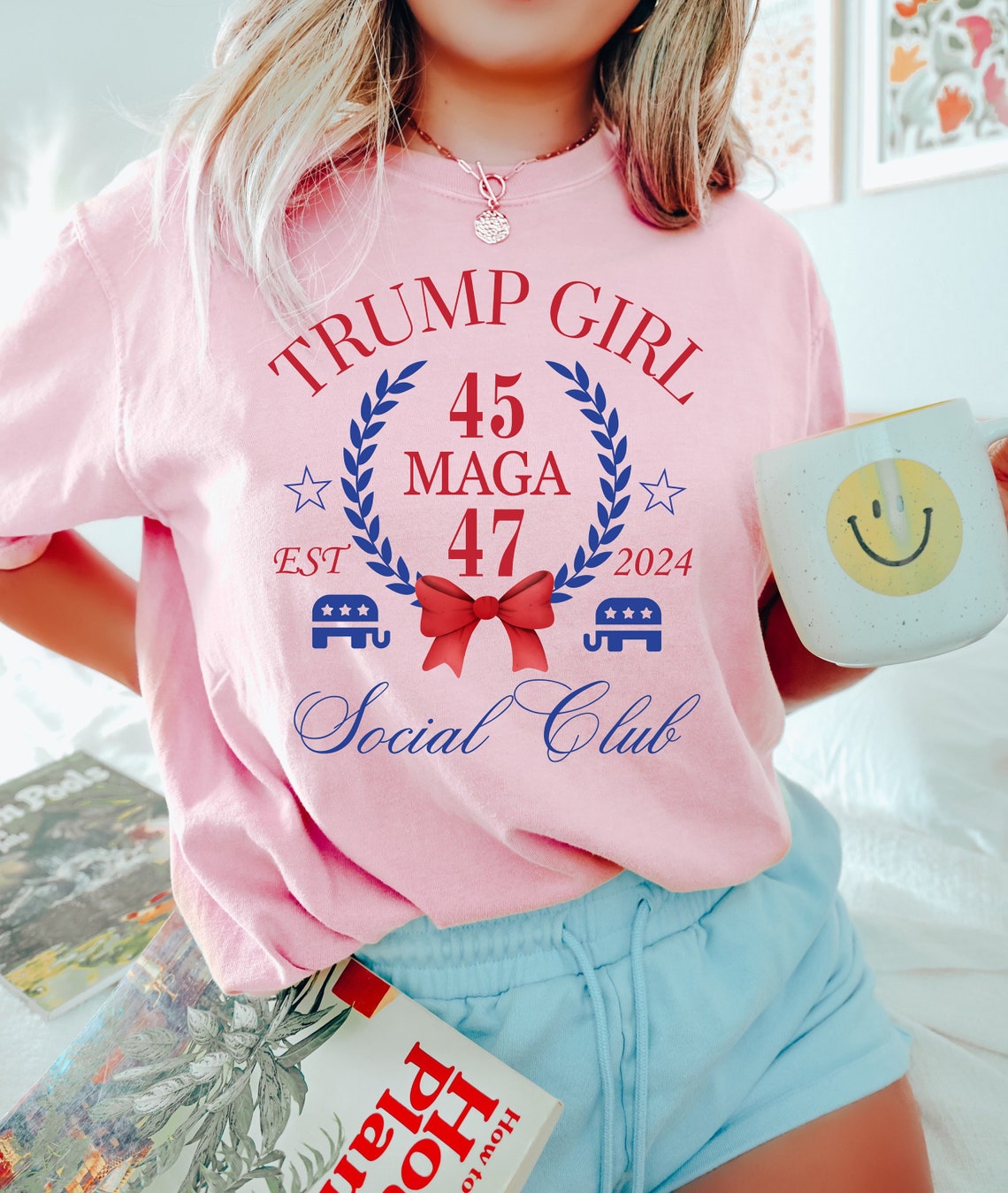 Trump-Girl-Shirt, Retro-Politik-Shirt, „Taking Back America“-Shirt, Trump Social Club T-Shirt, Wahlkampf-Shirt, Geschenk-T-Shirt & Hoodie für Trump-Fans