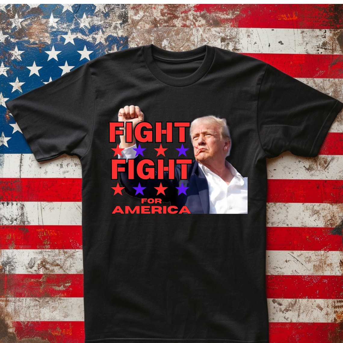 Trump-Flug-T-Shirt, Trump-Schießflug-T-Shirt, Trump-Attentatsversuch-T-Shirt, Trump-Überlebenden-T-Shirt
 T-Shirt & Hoodie