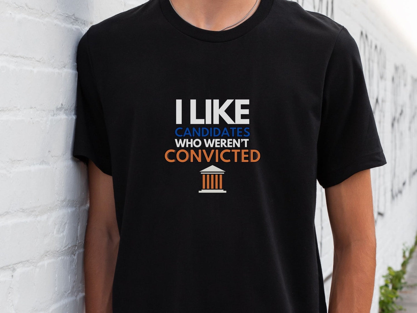 T-shirt anti-Trump, T-shirt « Candidat condamné », Cadeau pour libéral, progressiste, défenseur de l'État de droit, T-shirt et sweat à capuche « Trump Gu1lty »