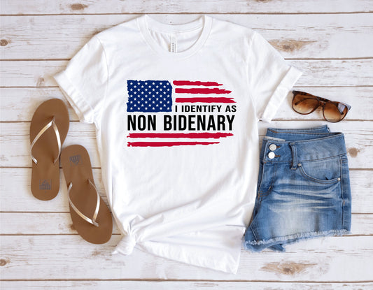 Republikanisches T-Shirt, „Ich identifiziere mich als Nicht-Biden-Anhänger“-T-Shirt, T-Shirt mit amerikanischer Flagge, Anti-Demokraten-T-Shirt, Konservatives T-Shirt, Patriotisches T-Shirt & Hoodie