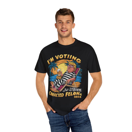Trump 2024 „Verurteilter Verbrecher“-T-Shirt, „Ich wähle verurteilten Verbrecher 2024“-T-Shirt & Hoodie
