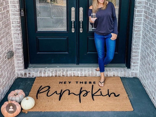 Hey There Pumpkin Doormat Halloween Doormat 0924