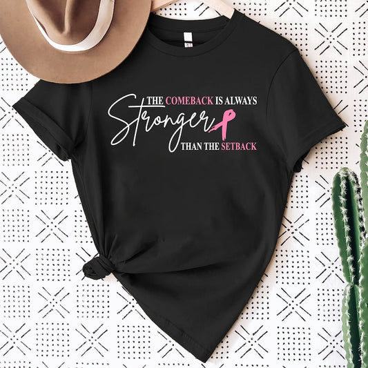 Le retour est toujours plus fort que l'échec - Sensibilisation au cancer du sein T-shirt et sweat-shirt 0924