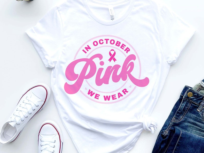 Im Oktober tragen wir rosa T-Shirt, T-Shirt und Hoodie zur Sensibilisierung für Brustkrebs im zahnärztlichen Bereich 0924
