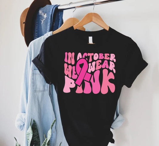 En octobre, on porte du rose - Sensibilisation au cancer du sein T-shirt et sweat-shirt 0924