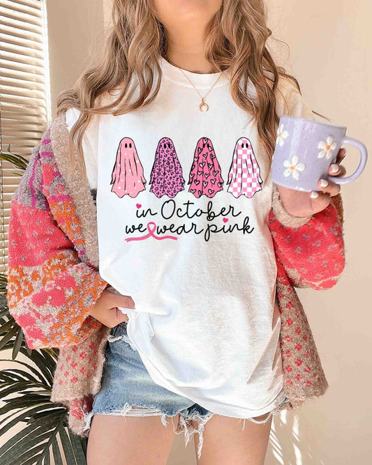 Im Oktober tragen wir Pink – T-Shirt und Hoodie zur Sensibilisierung für Brustkrebs 0924