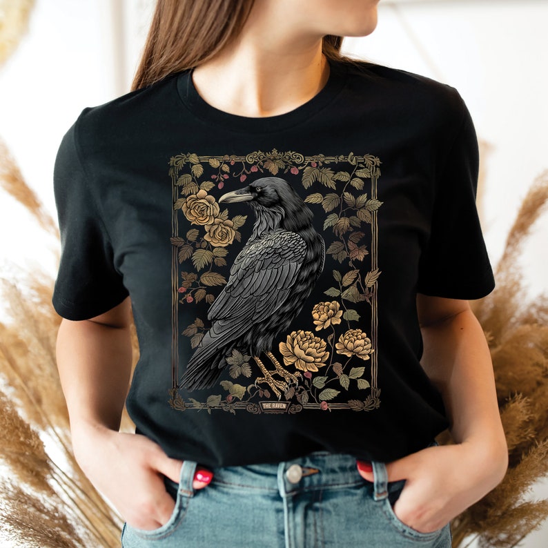 Vintage Raven - T-shirt et sweat à capuche Halloween 0924