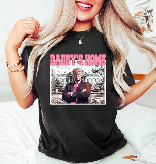„Daddy's Home“-Shirt, Trump-2024-Shirt, Weißes-Haus-T-Shirt mit Trump-Motiv 2024, Republikanisches Shirt, Lustiges Trump-Shirt, Politische Shirts, Geschenke, T-Shirts & Hoodies