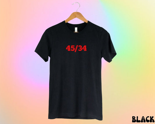 „Gu1lty“-T-Shirt, Shirt zum Schweigegeldprozess, Lustiges Präsidenten-T-Shirt, Rundhalsausschnitt mit 34 Anklagepunkten, Geschenk für Demokraten/Liberale (T-Shirt & Hoodie)