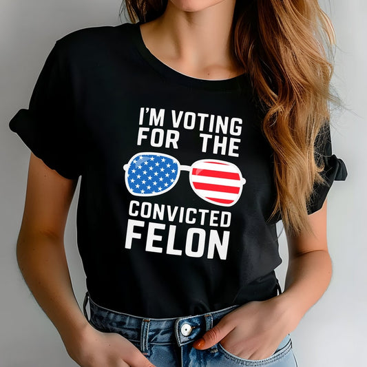 Trump-T-Shirt für verurteilte Straftäter, Trump-Shirt 2024, Republikanisches T-Shirt, Wahl-Shirt, MAGA-T-Shirt 2024, Donald-Trump-Wahl-Shirt & Hoodie