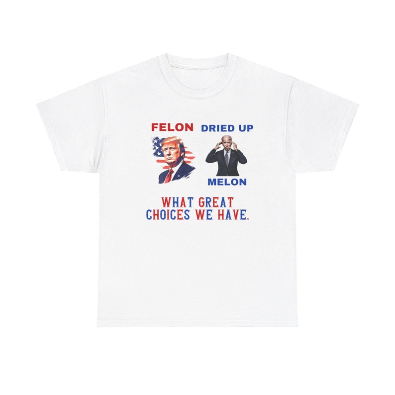 T-shirt humoristique et sarcastique Trump Biden, T-shirt « Criminel Melon desséché », T-shirt hilarant sur l'élection présidentielle, T-shirt et sweat à capuche politiques