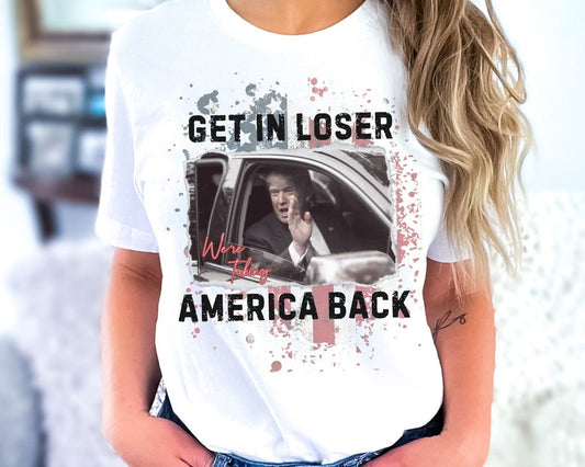 „Trump, steig ein, Verlierer! Wir holen uns Amerika zurück“-Shirt, Republikaner 2024, „Amerika wieder in Ordnung bringen“, „Frauen für Trump 2024“-Shirt, „Wähle FeI0n“-Shirt, T-Shirt & Hoodie