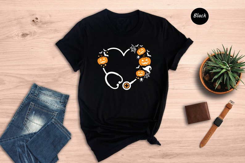 Halloween-Stethoskop-Shirt, Krankenschwester-Halloween-Shirt, Lustiges Arzt-Shirt, Halloween-T-Shirt & Hoodie 0924