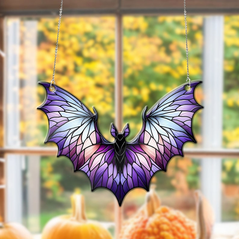 Fledermaus-Acryl-Fensterhänger-Sonnenfänger-Ornament Halloween-Fensterhänger-Sonnenfänger-Ornament 0924 