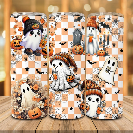 Niedlicher Geister-Trinkbecher, schmal, Halloween-Trinkbecher 0924
