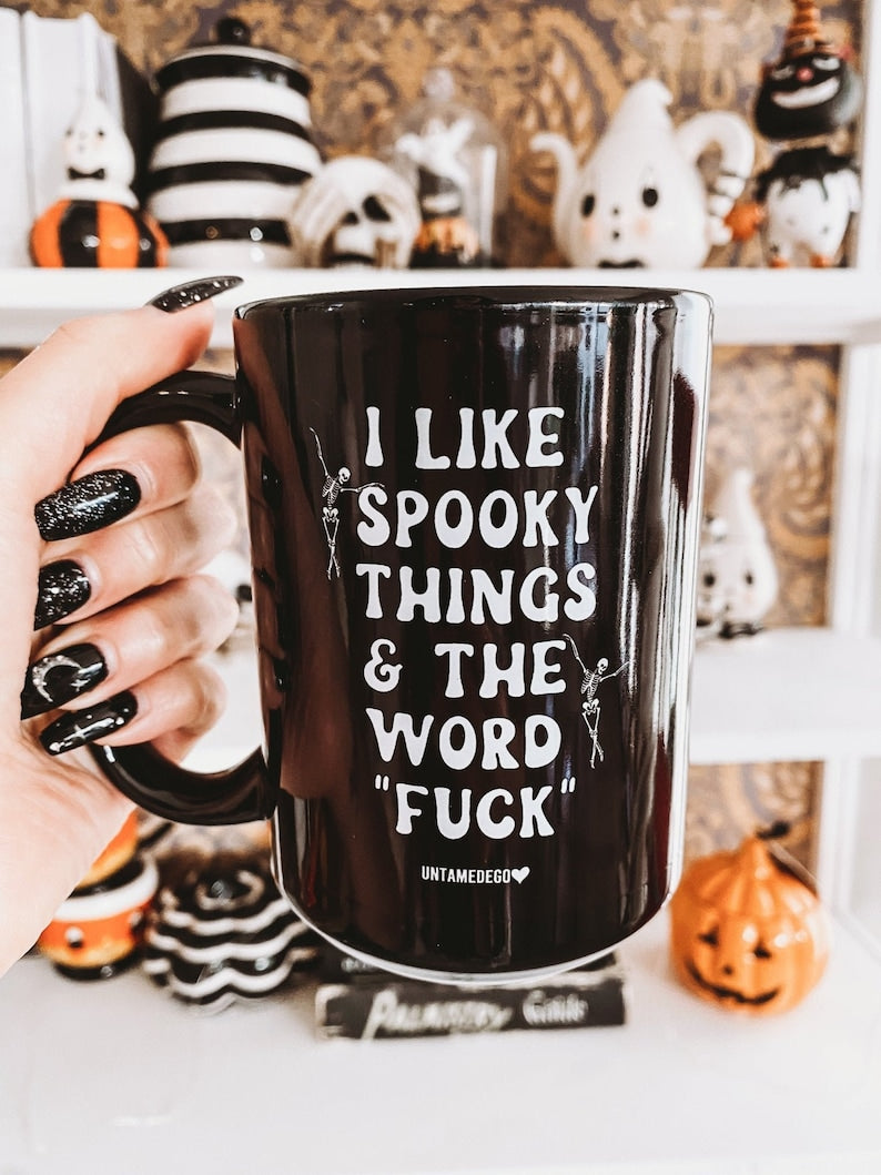 Ich mag gruselige Dinge – Halloween-Tasse 0924