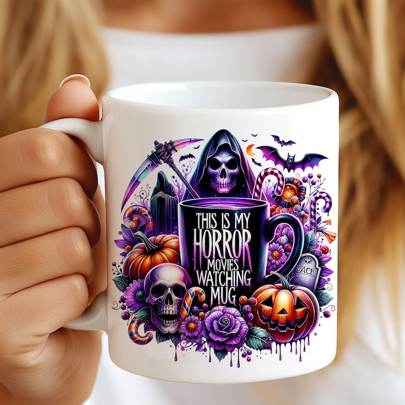 Voici mes films d'horreur - Mug Halloween 0924