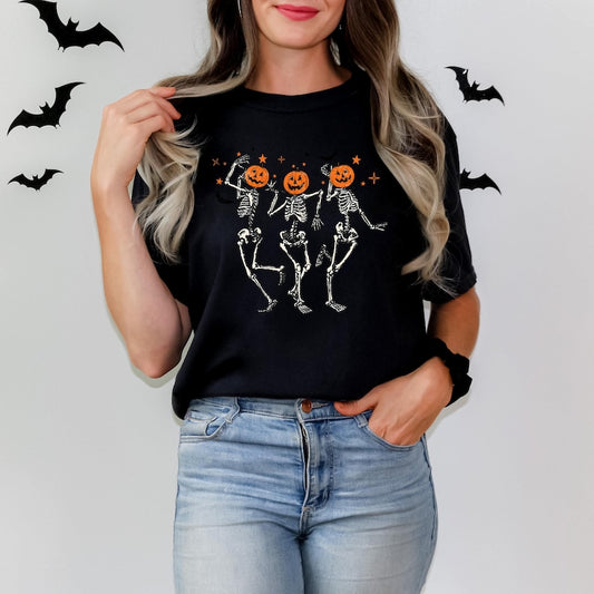 Tanzender Kürbis-Skelett – Halloween-T-Shirt & Hoodie 0924