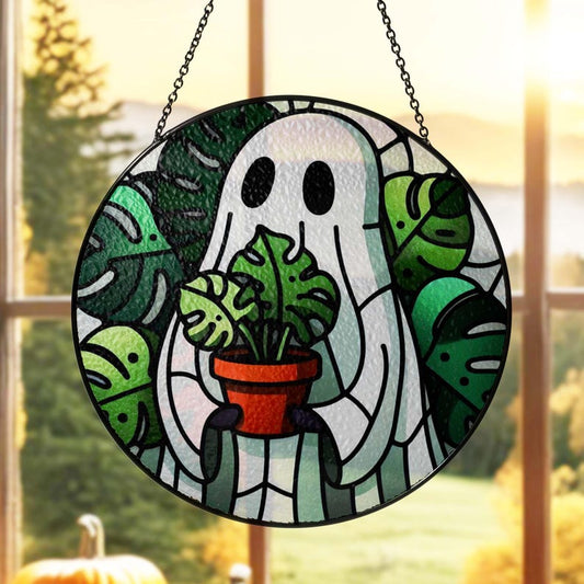 Halloween-Geister-Fensterhänger-Sonnenfänger-Ornament Halloween-Fensterhänger-Sonnenfänger-Ornament 0924 