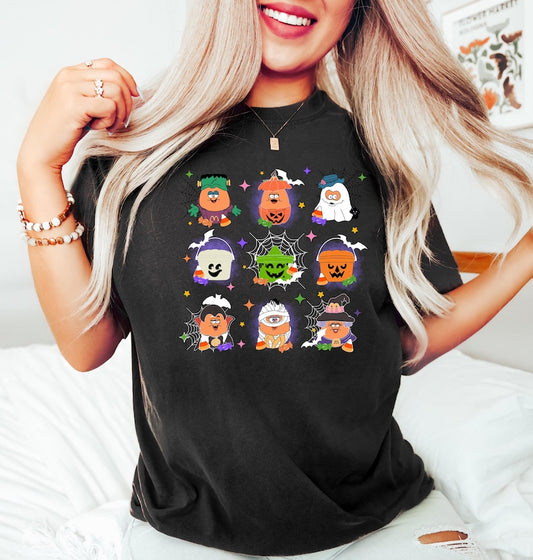 Gruselige Nuggets-Mahlzeit im Eimer – Halloween-T-Shirt & Hoodie 0924