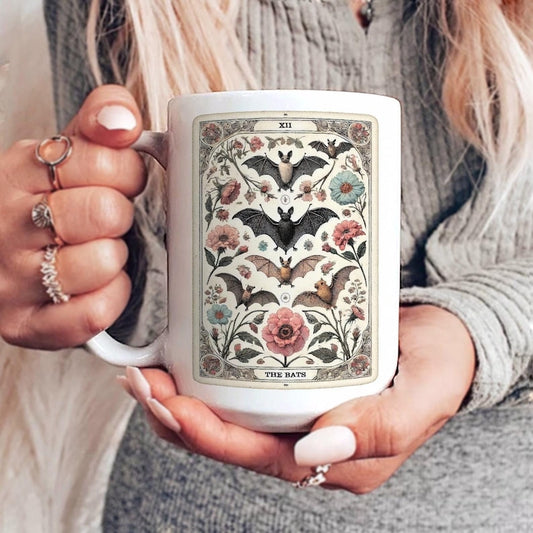 Mug d'Halloween Tarot Chauves-souris 0924