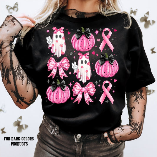 Brustkrebs-Geist-Coquette – T-Shirt und Hoodie zur Sensibilisierung für Brustkrebs 0924