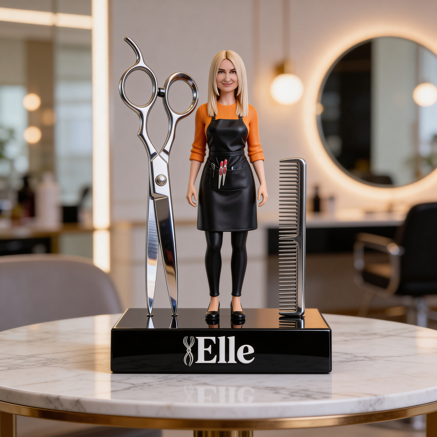 Friseur Geschenk, Haarstylist Geschenk - Personalisierte Friseur Acrylplakette