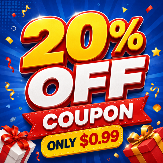 20% OFF Coupon - Only $0.99