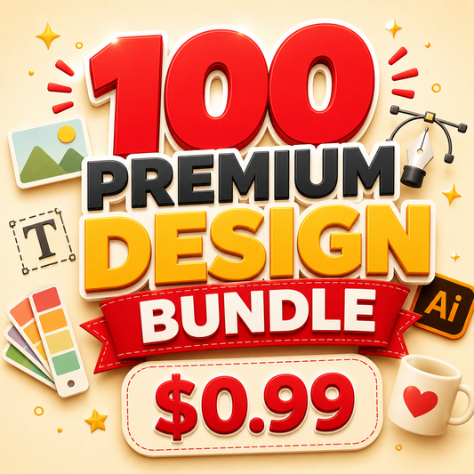 100 Pack de Designs Premium - 0,99 $