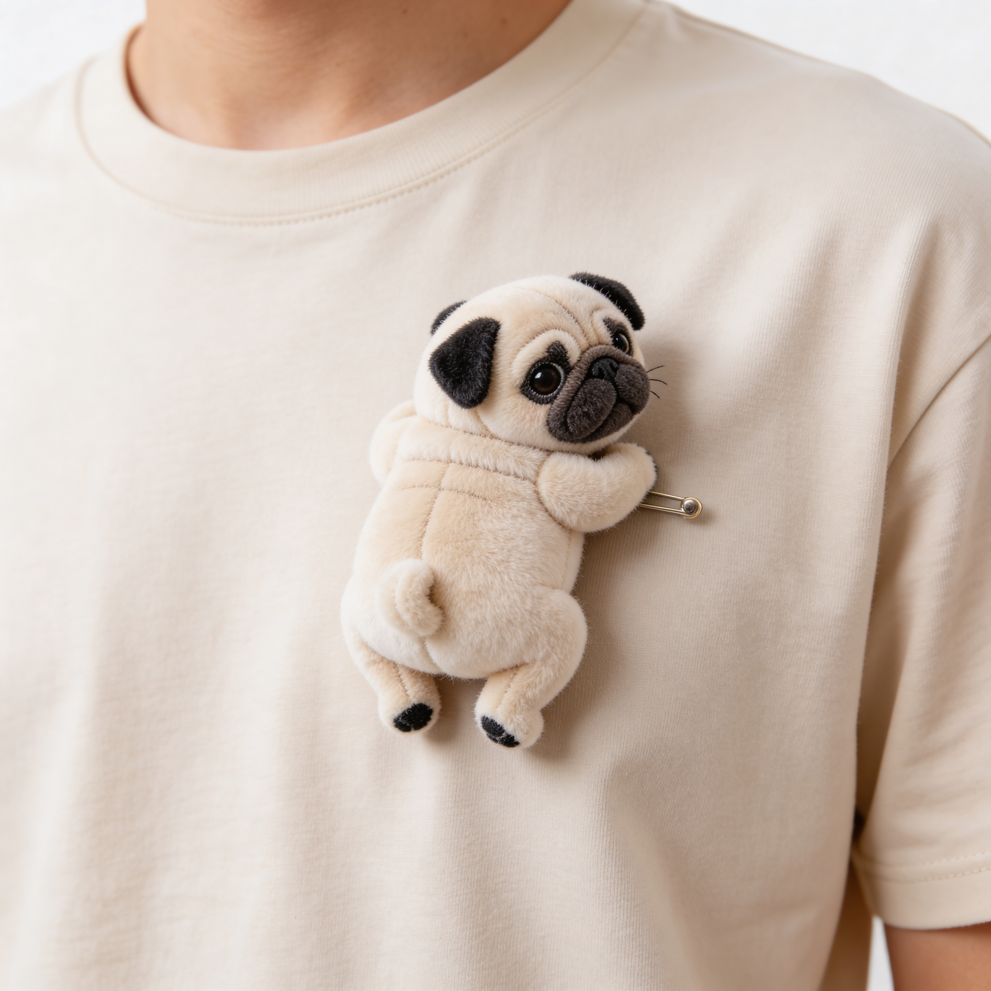 Geschenk für Tierliebhaber - Personalisierte Hund Plüschbrosche