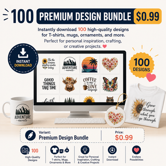 100 Premium Design Bundle - $0.99