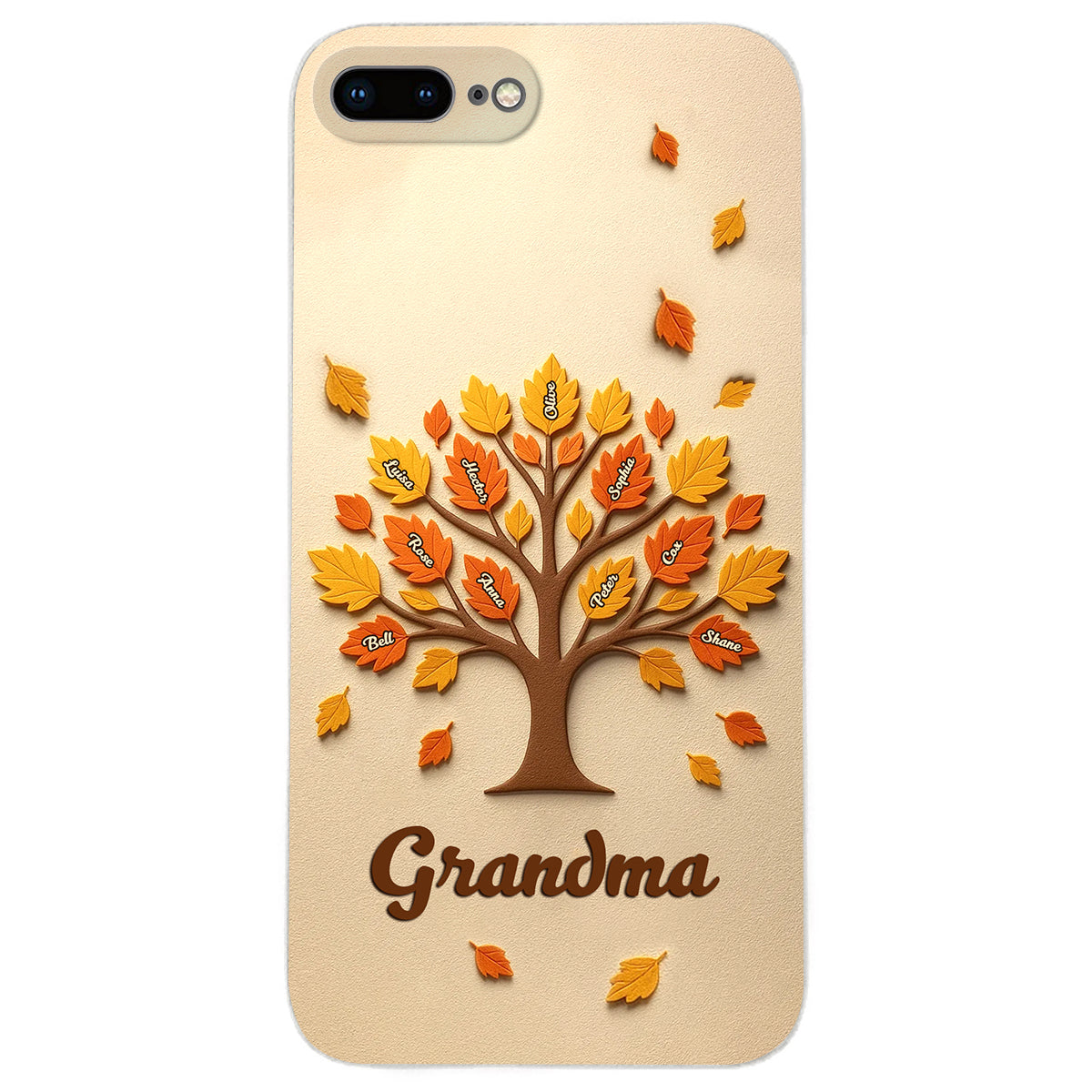 Mom Grandma Tree - Personalized Mother Leather Phone Case