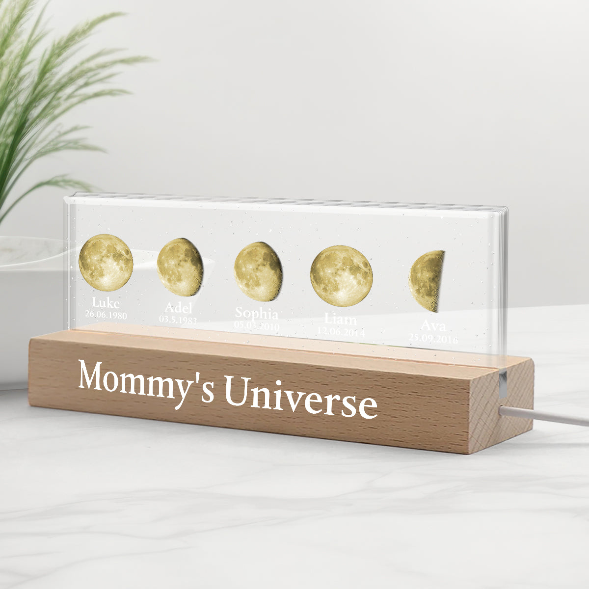Mommy's Universe - Personalized Mother Custom LED Night Light