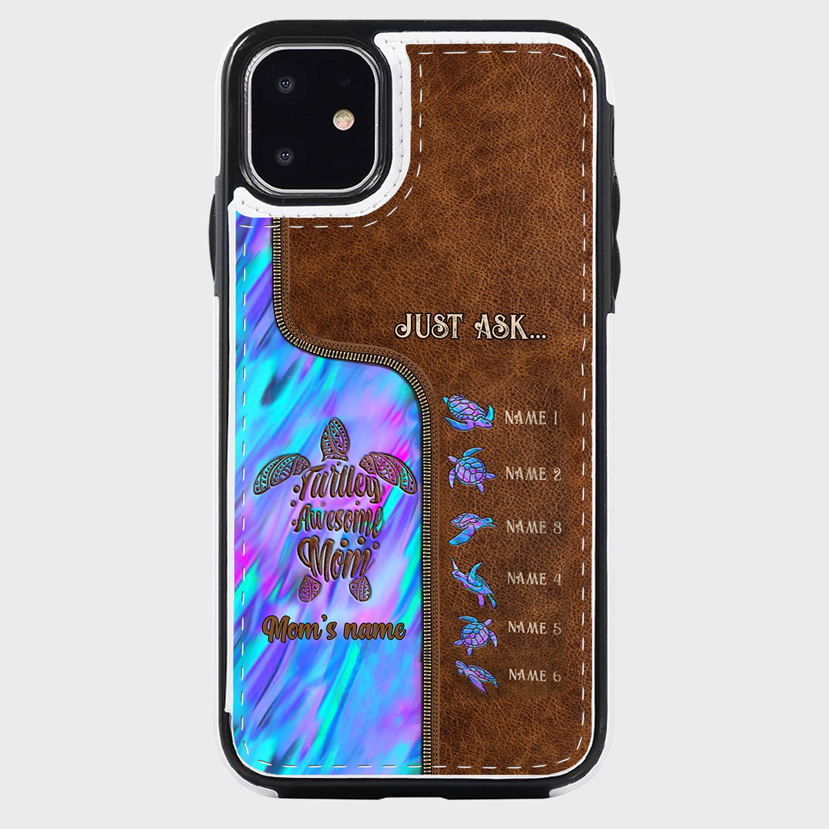 Holding Hands - Personalized Mother Foldable Wallet Phone Case