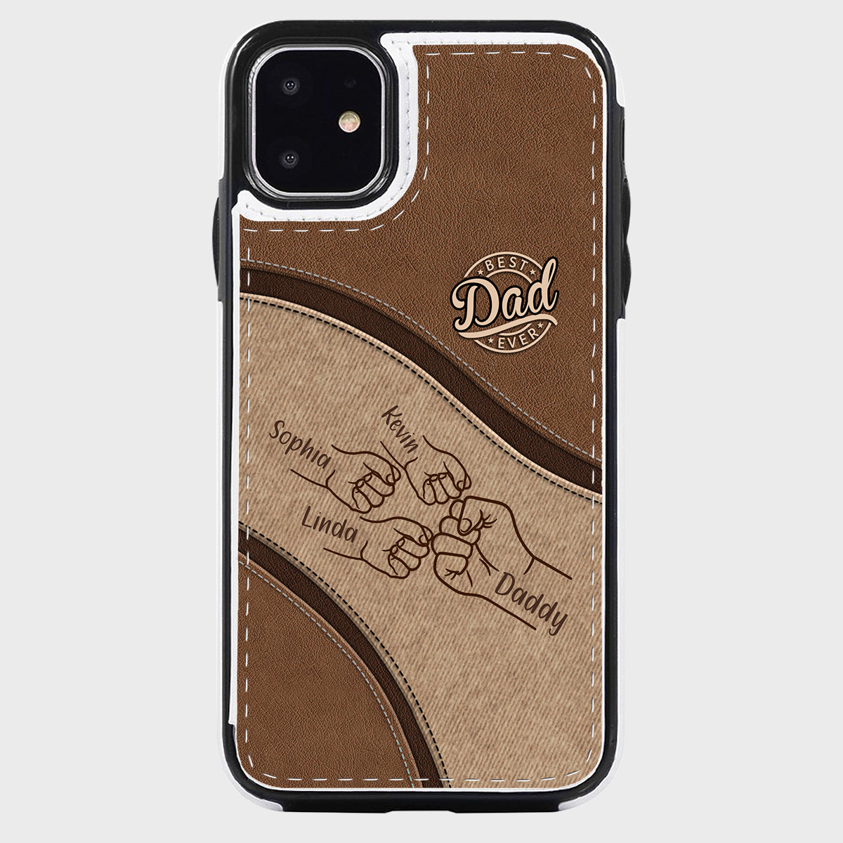 Fist Bump - Personalized Father Foldable Wallet Phone Case