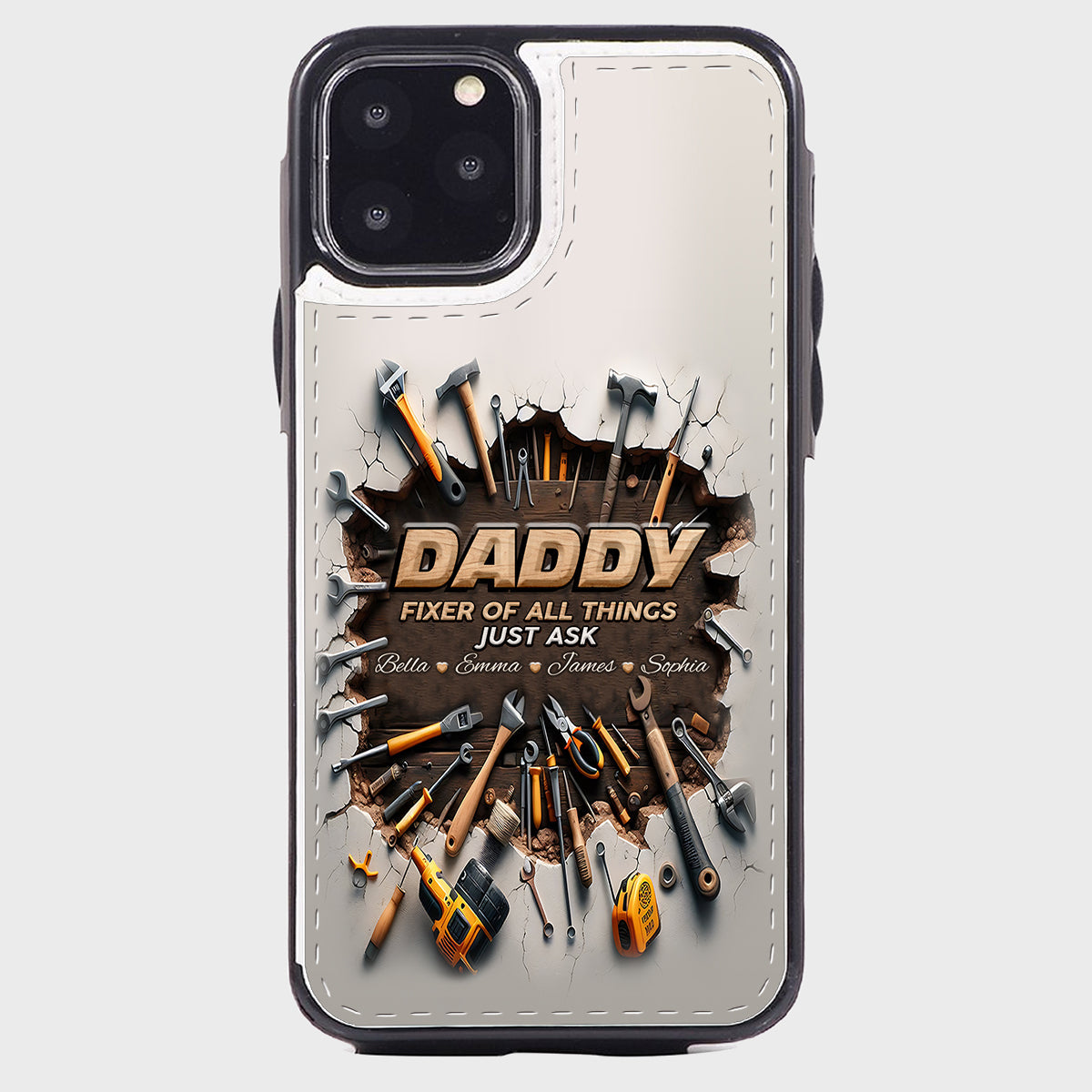 Fixer Of All Things - Personalized Father Foldable Wallet Phone Case