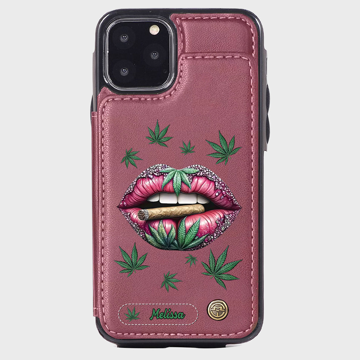 Hol dir den High – personalisierte Handyhülle mit Weed-Motiv