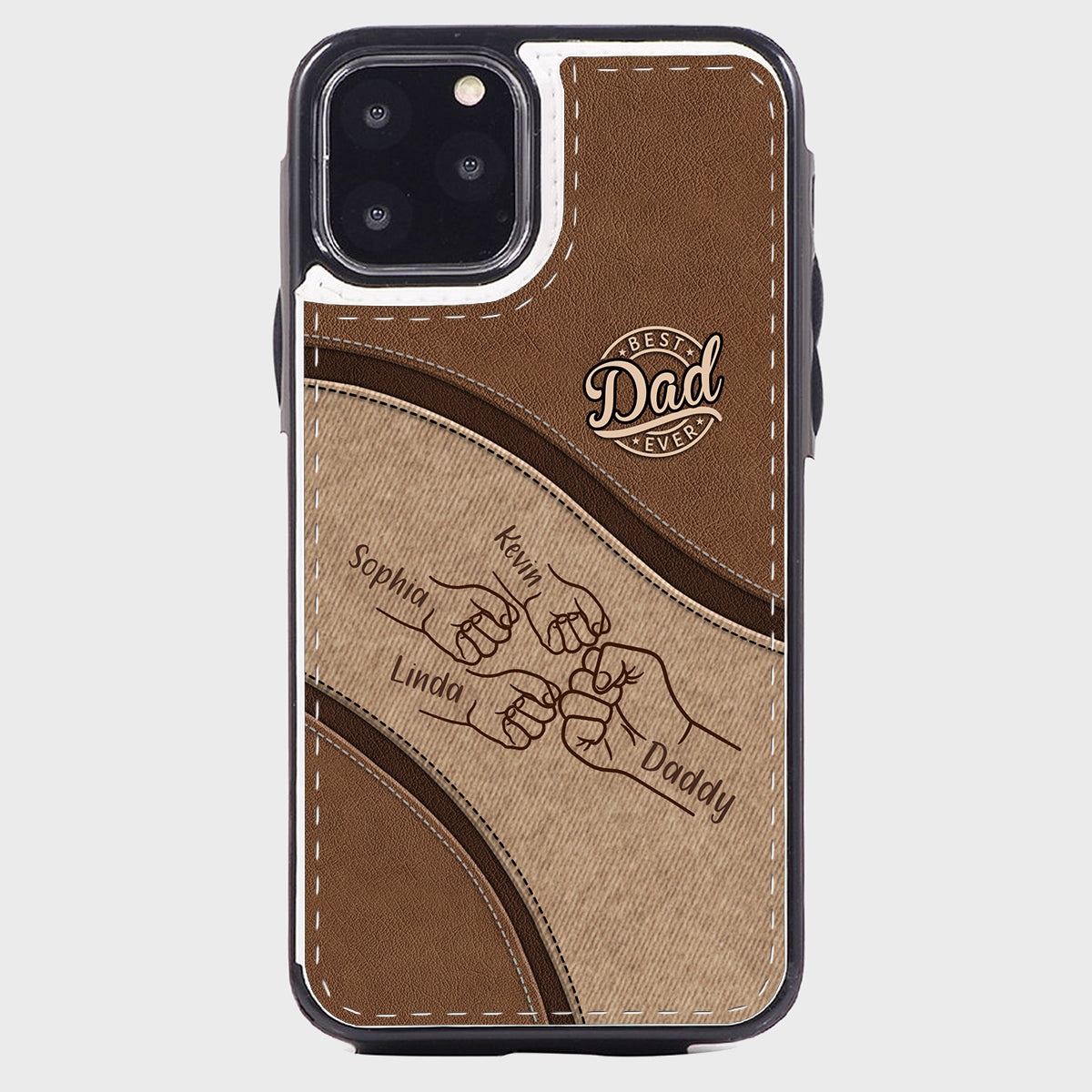 Fist Bump - Personalized Father Foldable Wallet Phone Case