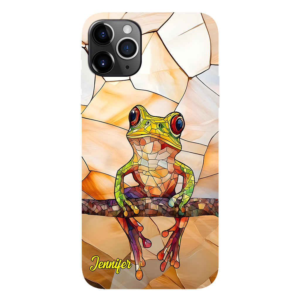 Frosch-Licht – Geschenk für Froschliebhaber – Personalisierte Handyhülle mit Frosch-Vollbilddruck