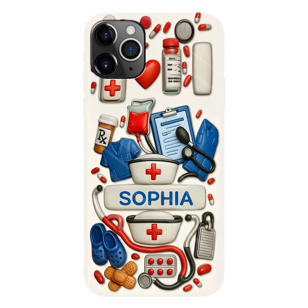 Les infirmières sont au cœur des soins de santé - Coque de téléphone personnalisée avec impression intégrale « Infirmière »