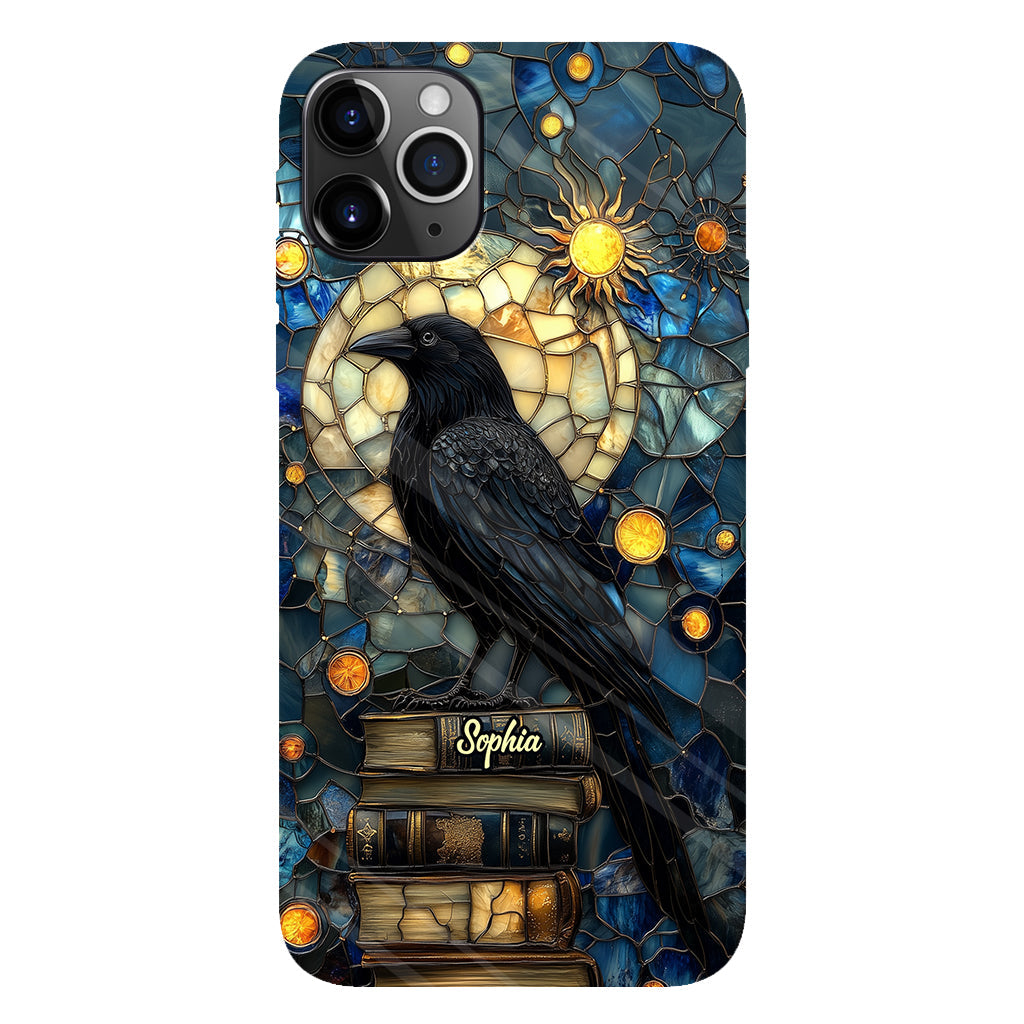 Raven Book Club - Coque de téléphone personnalisée avec livre intégral