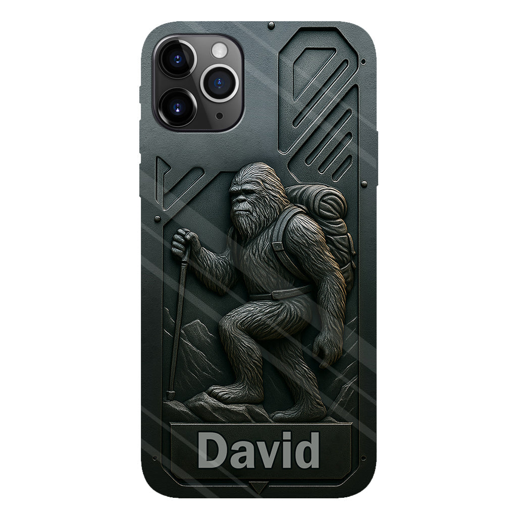 Sasquatch - Coque de téléphone personnalisée avec motif intégral de randonnée