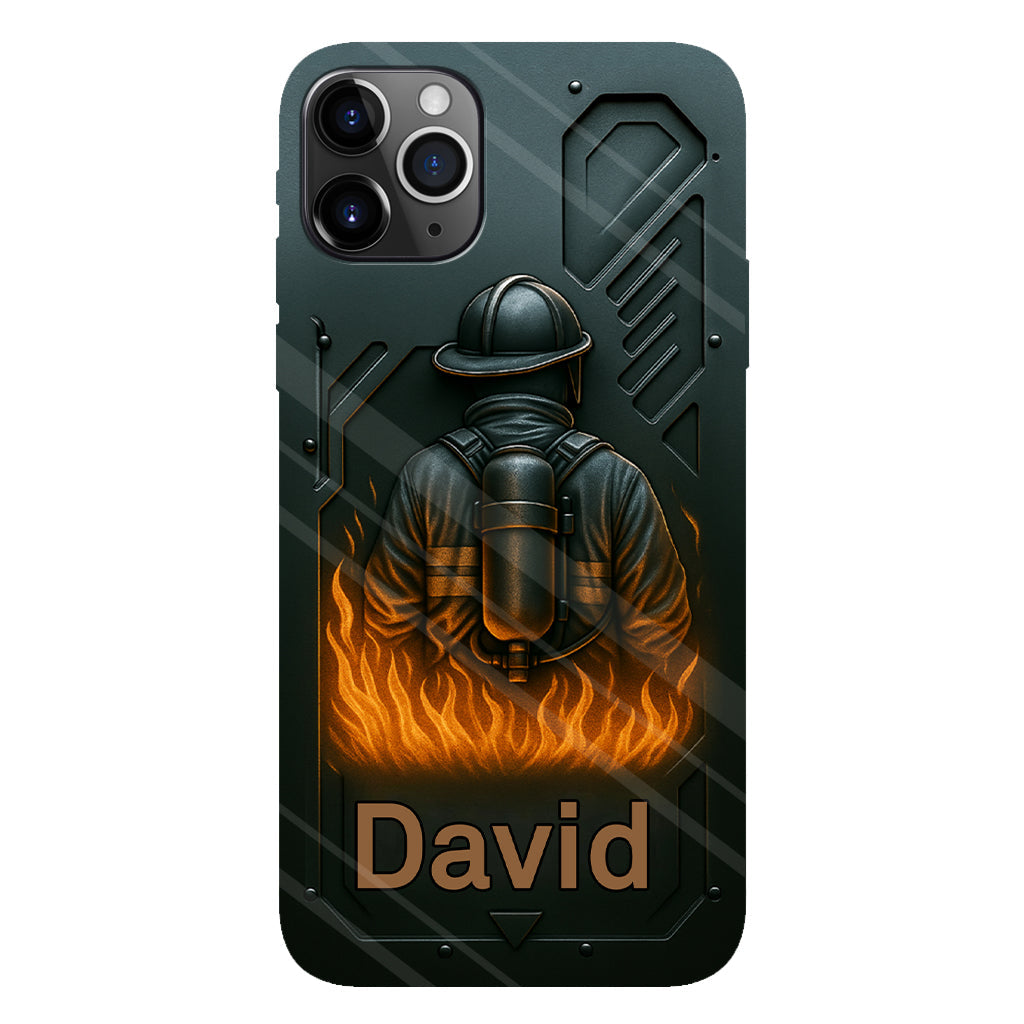 The Strone One - Coque de téléphone personnalisée avec impression intégrale sur le thème des pompiers